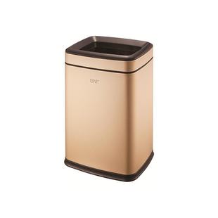 房不锈用钢无盖垃圾客桶家酒店卫生间垃 F0GNF南方欧式 SSF6 F01F1