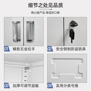 办柜子皮文件FLS 888柜资料柜档案储柜带锁钢制五节柜小矮物公铁