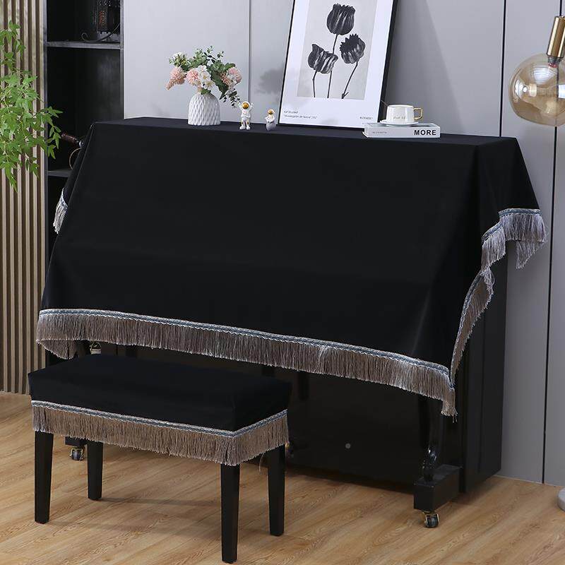 ?钢盖布琴代约现风电钢琴防尘罩通用半罩全罩键盘遮简盖Fh($pd$p