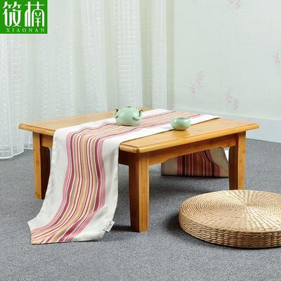 9U楠炕桌506070木实方桌正方形床米上学习桌饭桌榻竹榻桌子小茶几