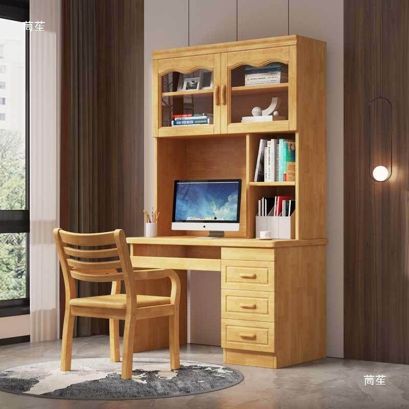 实木书小孩房脑桌书柜连体组合桌现代简约书架橡胶木带电THR直角,农机/农具/农膜,割灌机/割草机/油锯,淘宝优惠券,粉丝福利购,淘宝优惠卷