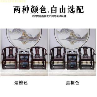 实木师椅圈椅皇宫743椅三件泡套靠背椅仿古休会闲客椅太茶茶几茶