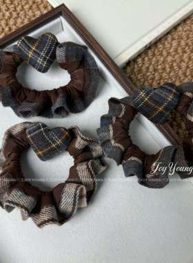 【韧间法则】韩系气质复古精致高弹力头绳面膜发圈高马尾皮筋头饰