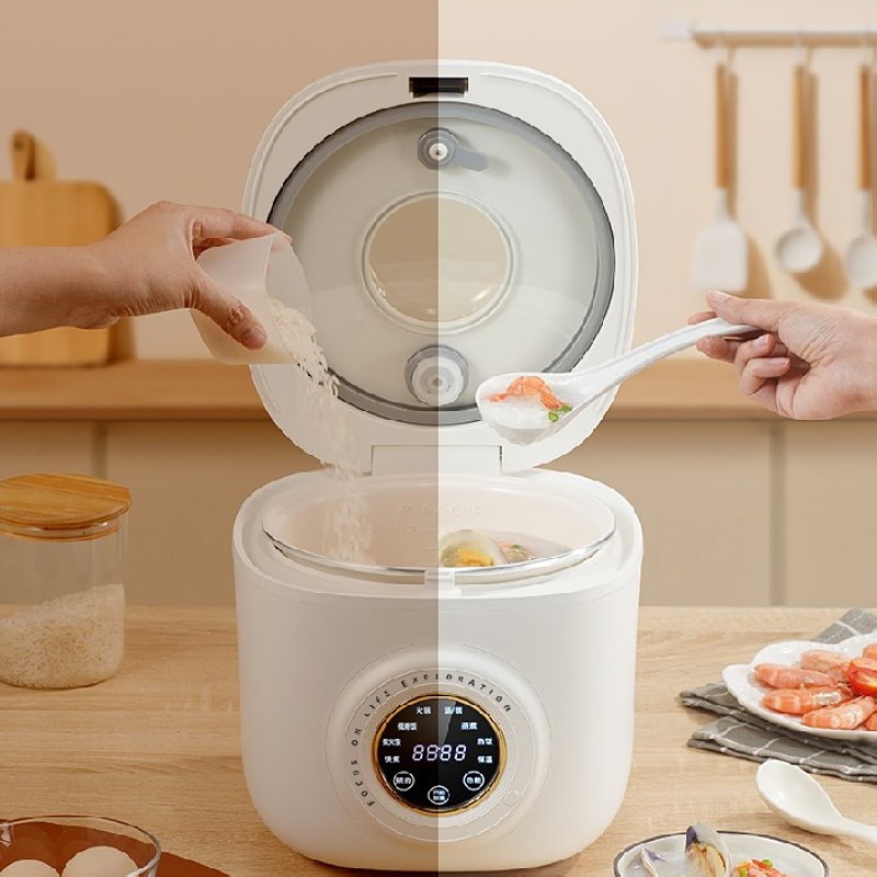 110V智能语音电饭煲30不锈钢0涂成内胆蒸煮多功能柴火饭电饭锅