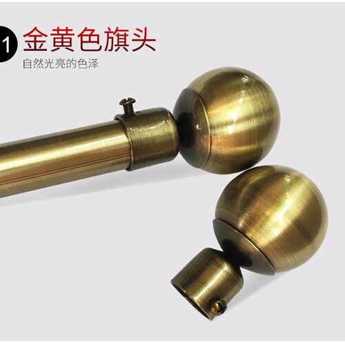 高档锦旗配件装饰头吊坠高档拉丝横杆古铜色金属横杆圆形锦旗头子