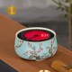 莺歌烧电陶炉茶炉家用静音煮茶器 烧水炉茶炉粉彩梅竹蓝地