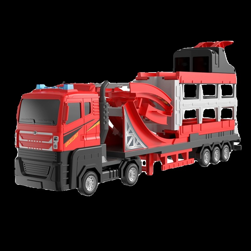 广威启迪大礼盒儿童益智轨道车滑行竞技变形弹射车送男孩