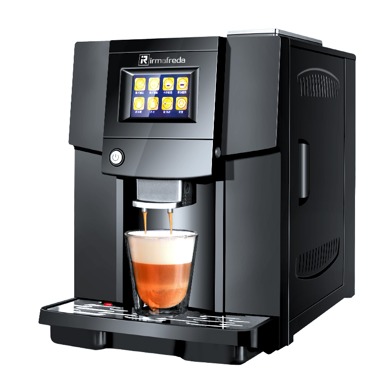 艾尔菲德全自动咖啡机奶泡机家用小型商用意式办公室用研磨一体机