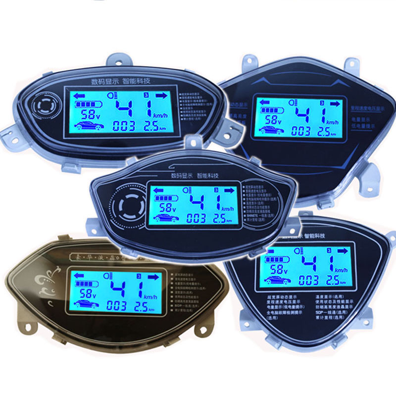 立马电动车配件大全仪表总成显示屏改装正控相速电瓶车仪表盘通用