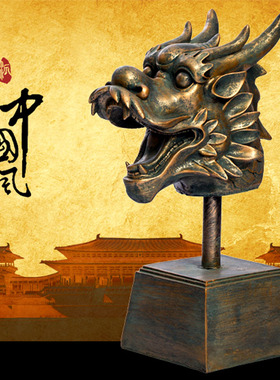 圆明园十二生肖12兽首 全套铜像创意中式树脂工艺品牛虎龙马摆件