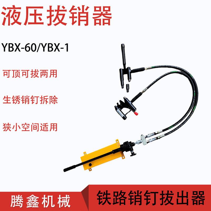 液压拔销器 YBX-60 拆卸AT60尖轨滑床板销钉拔出器 可拔可顶双头