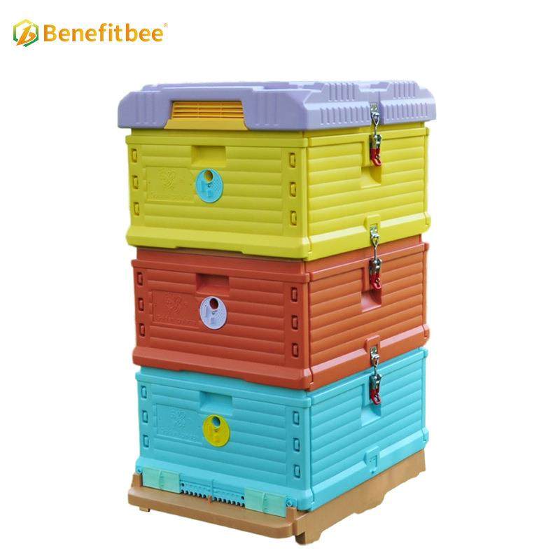 厂家直供新款养蜂工具多功能塑料蜂箱朗式蜜蜂箱中蜂意蜂蜂箱