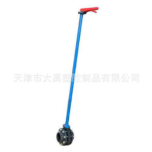价格便宜 特殊工况条件蝶阀 UPVC手柄 涡轮 法兰蝶阀 加长杆