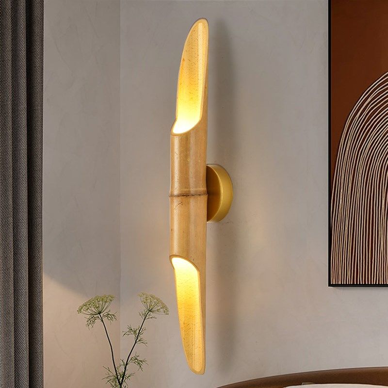 中式竹艺个性创意壁灯床头灯复古怀旧酒店酒吧仿古过道灯茶楼灯具