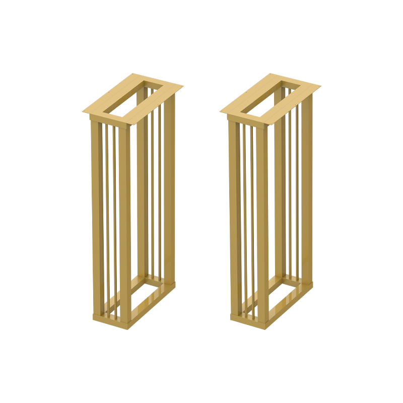 铁艺桌腿桌脚支架金属吧台腿大理石餐桌腿单边支撑脚办公桌架定制