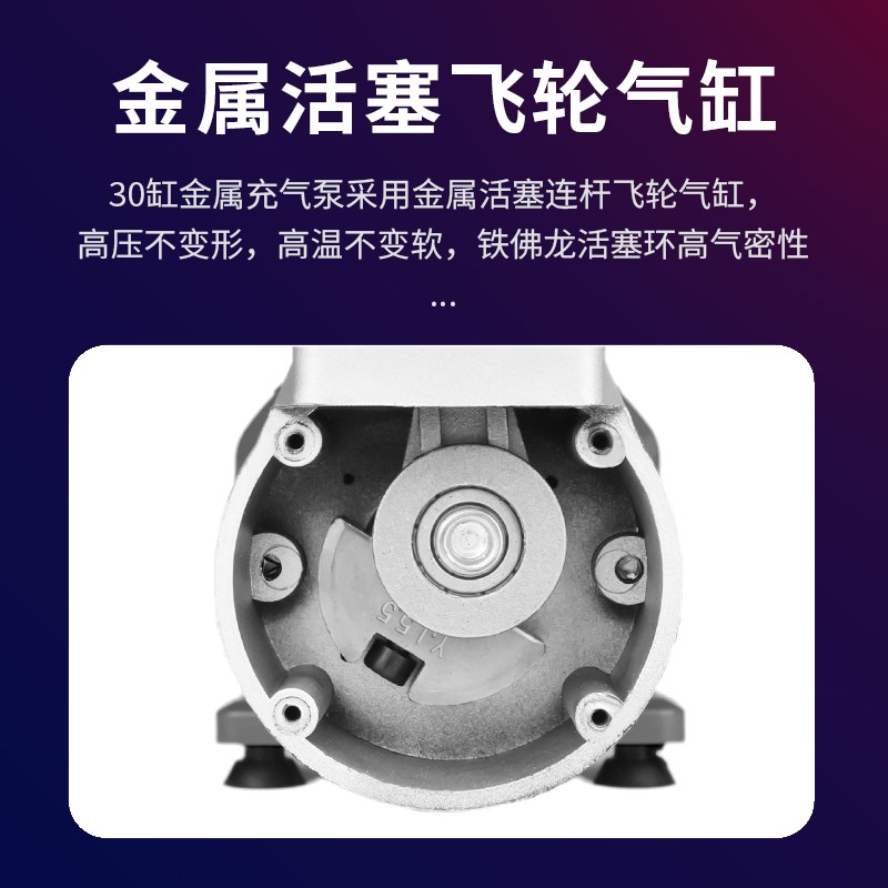 凌匠30缸电动汽车用轮胎打气泵快充SUV小轿车MPV新能源车载充气泵