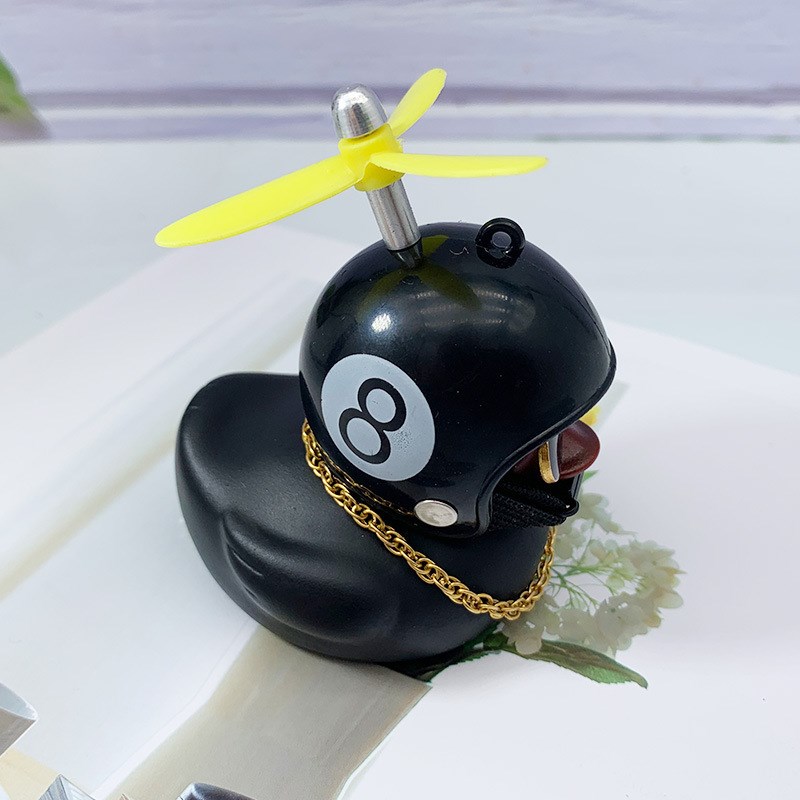 汽车载抖音鸭车用破风竹蜻蜓螺旋桨嘟嘟眼镜DIY小黄鸭姜母黑鸭