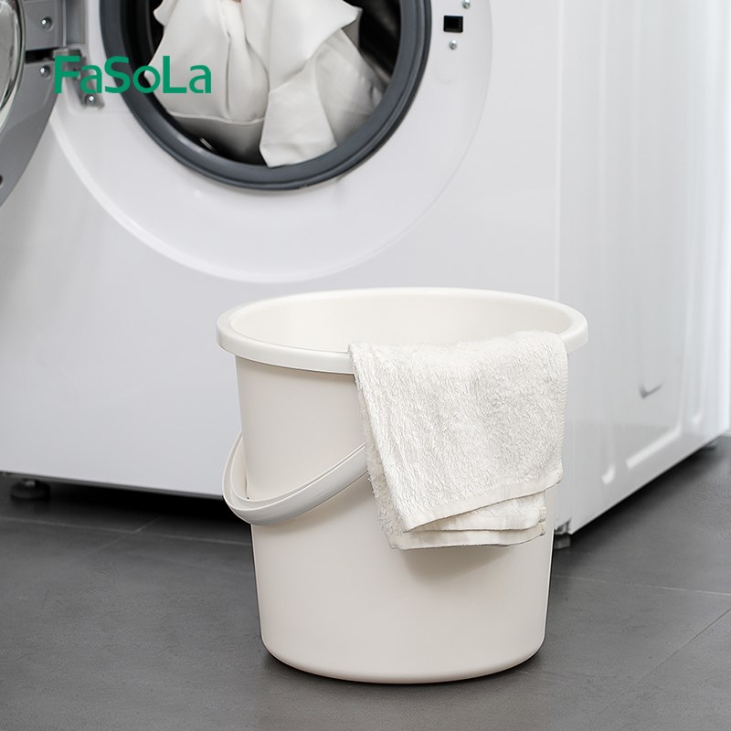 家用塑料水桶脸盆装带盖手提盆桶学生宿舍小桶子洗衣桶洗澡加厚