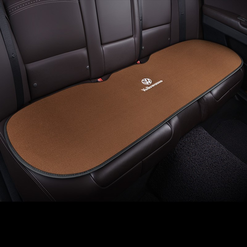 大众凌渡亚麻汽车坐垫四季通用三件套单片座垫后排车乡夫荷花复空