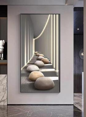 入户玄关画代高档轻奢延伸间走廊尽头挂画现空2带025新款装饰PQM