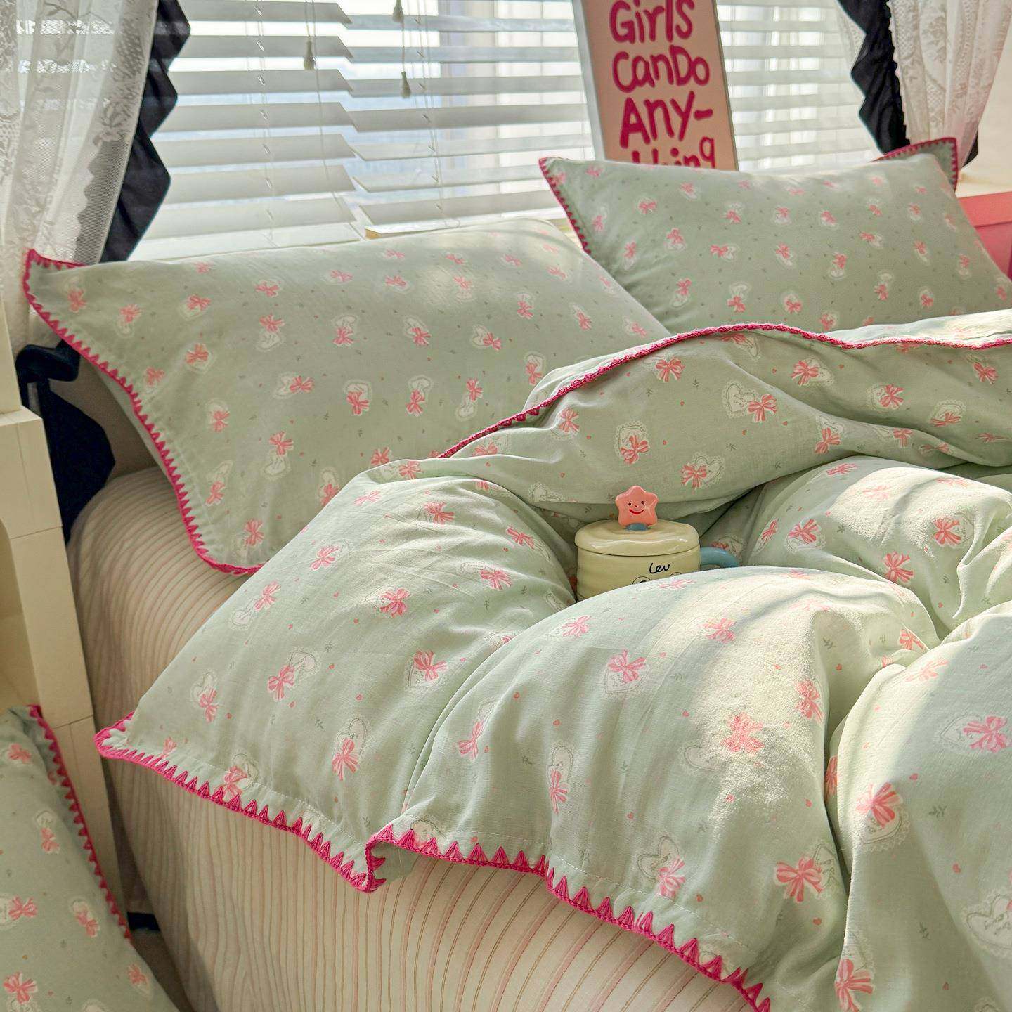 A0类被套单件件150x20x230被罩全棉双层RQR纱贝壳边纯棉床单床笠,床上用品,学生床品套件,淘宝优惠券,粉丝福利购,淘宝优惠卷
