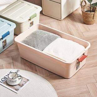 超厚耐用床底收纳箱收纳盒抽屉式长方形床下整理箱矮带轮扁平家用