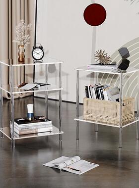 亚力克创意02156透明沙发边几小小茶几代简约床头柜置物架多层现