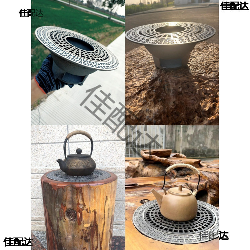 老式铸铁围炉煮茶炭炉