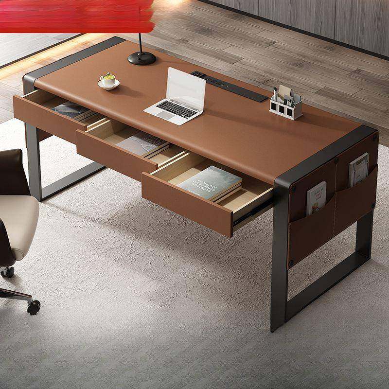 式书桌书房家用实木无品牌/马鞍办轻公桌设计简约现代奢师电脑桌