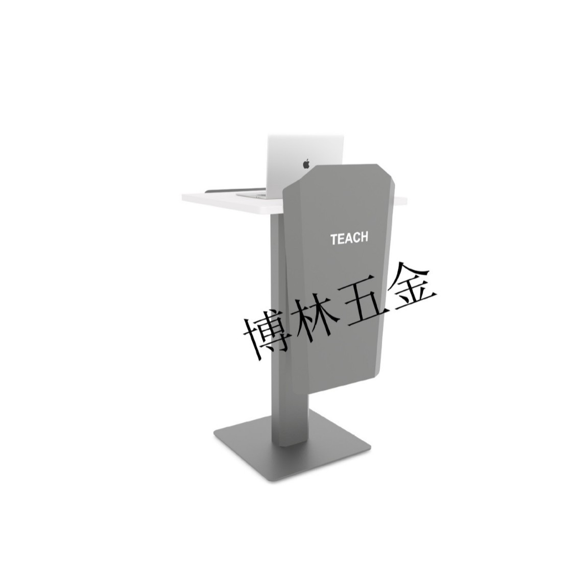 发言台站立办公主持子移动升降桌前台会议迎宾台接待钢制桌子