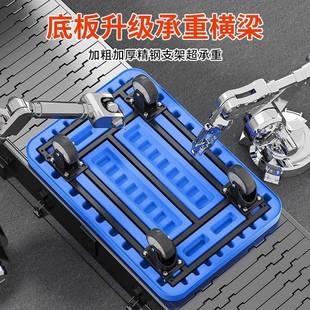 B便9货推车251拉货小手推车手拉车折叠轻携搬运家用拖车平板车推