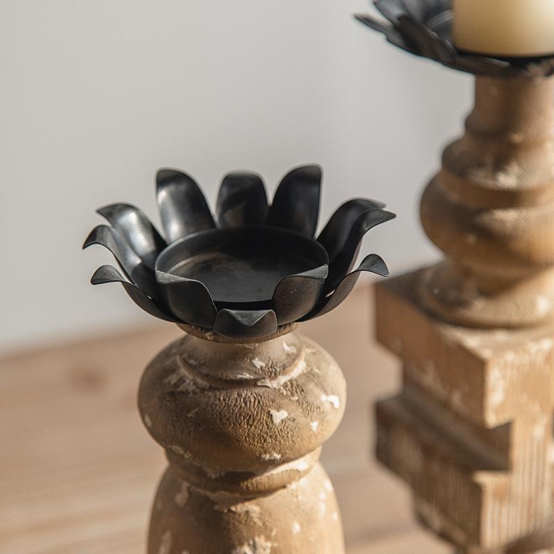 复古个性居家摆件蜡烛台民宿酒婚礼店饰品摄影背景道具A2001A2蜡