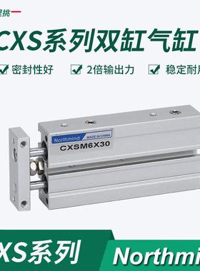 型TSR6*20358XSM26-10CXM6*53C04050SMC款双轴双杆气缸