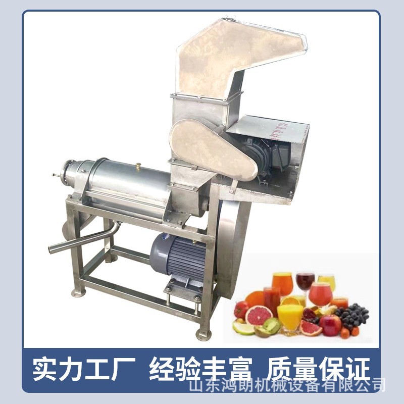 鸿朗水果压榨机 工业大产量西梅去核打浆机 鲜果粉碎榨汁机