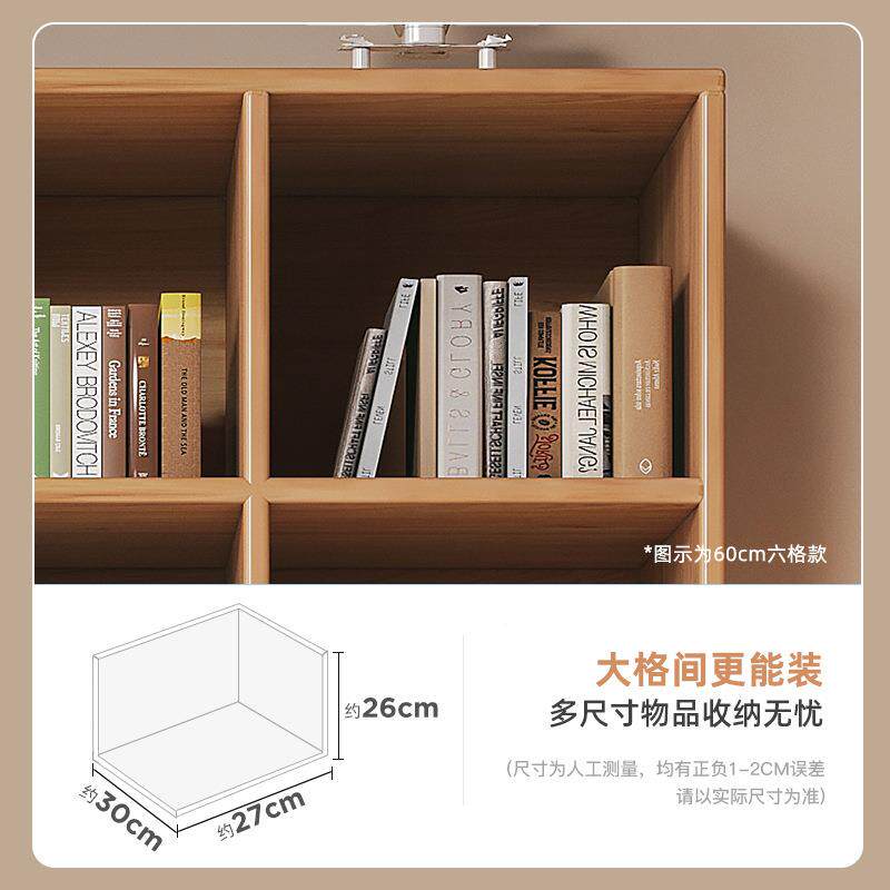 实木一墙书面体柜全G822G77去客厅化满墙高低书架一靠墙收纳展示