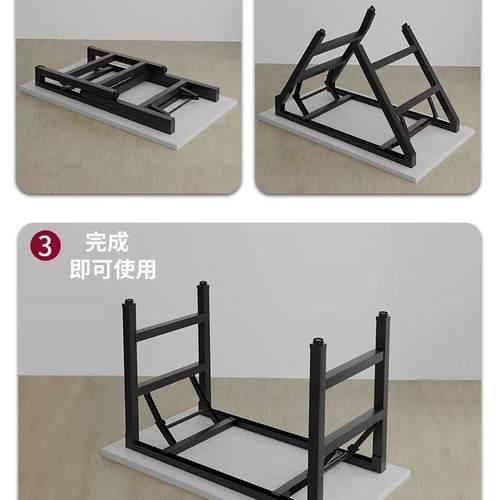 可叠电脑简桌台式桌折简书约家用办公桌卧室易学习桌KXG写字桌子