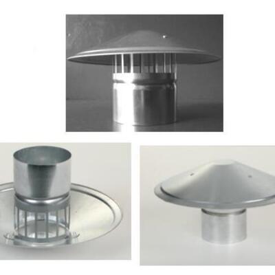 伞V形囱帽PC管帽雨水帽加厚不无品牌/锈钢新风排气道烟帽屋顶防雨