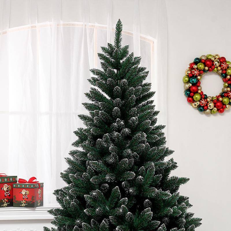 厂家直销跨境新品诞节装摆件VC沾白圣诞树SYCT113P饰酒圣店商场节