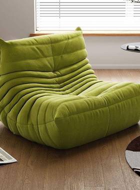 毛毛虫台懒PGR人沙榻发客休闲椅阳榻米单人沙发椅网红厅躺椅