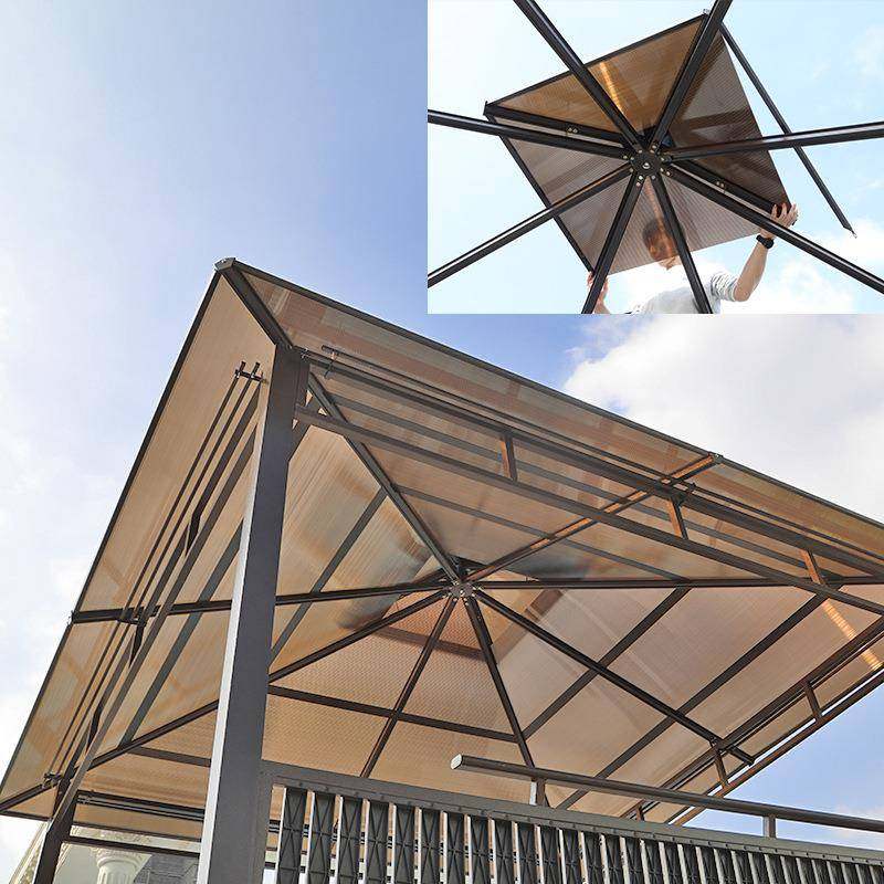 户外凉亭家用小木屋庭别院墅阳187光铁子艺亭农庄四角亭工板地茶