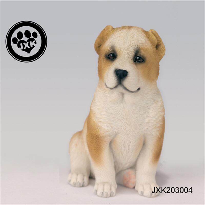 J瑞XK头新搭款侧中亚雪纳比熊牧M052羊犬仿真模玩可配BJD人偶动物