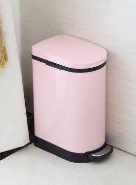 不锈MD-HR005钢垃圾意桶时尚创酒客厅卧室间脚踏式翻盖房垃圾筒1