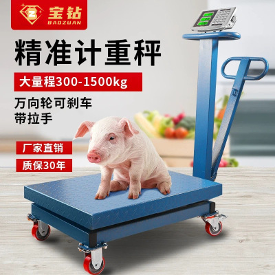 500kg/1000kg带轮防水商用台秤
