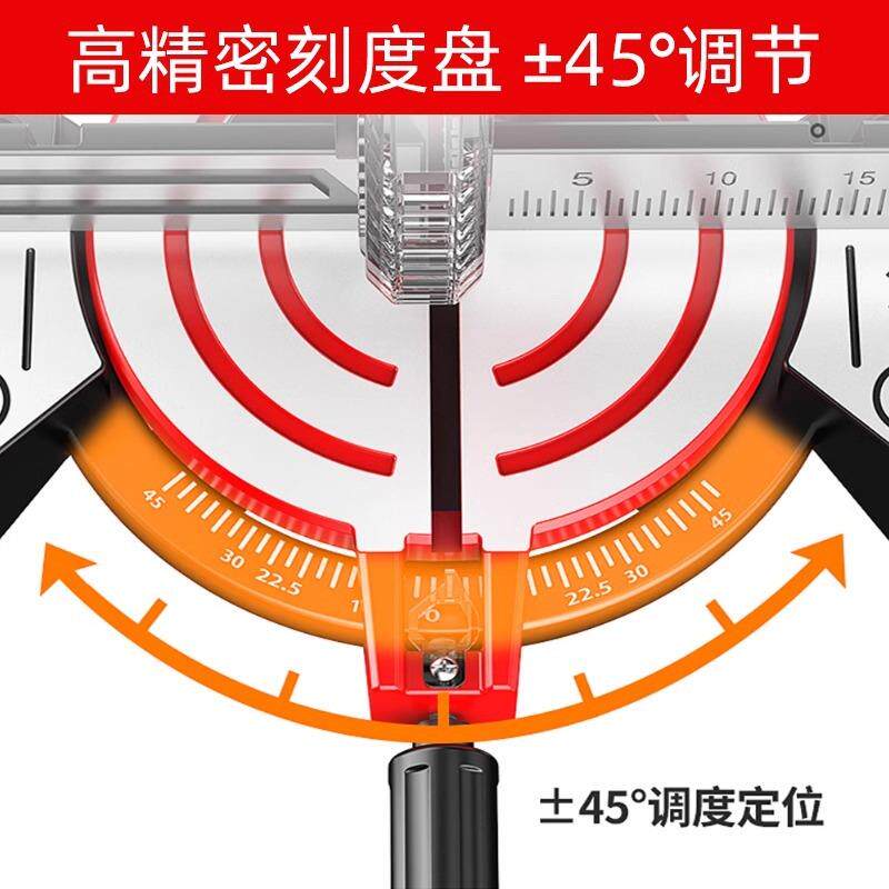 铝合金切割172机高精度10角寸界材锯铝机铝木材45度多功能斜切锯