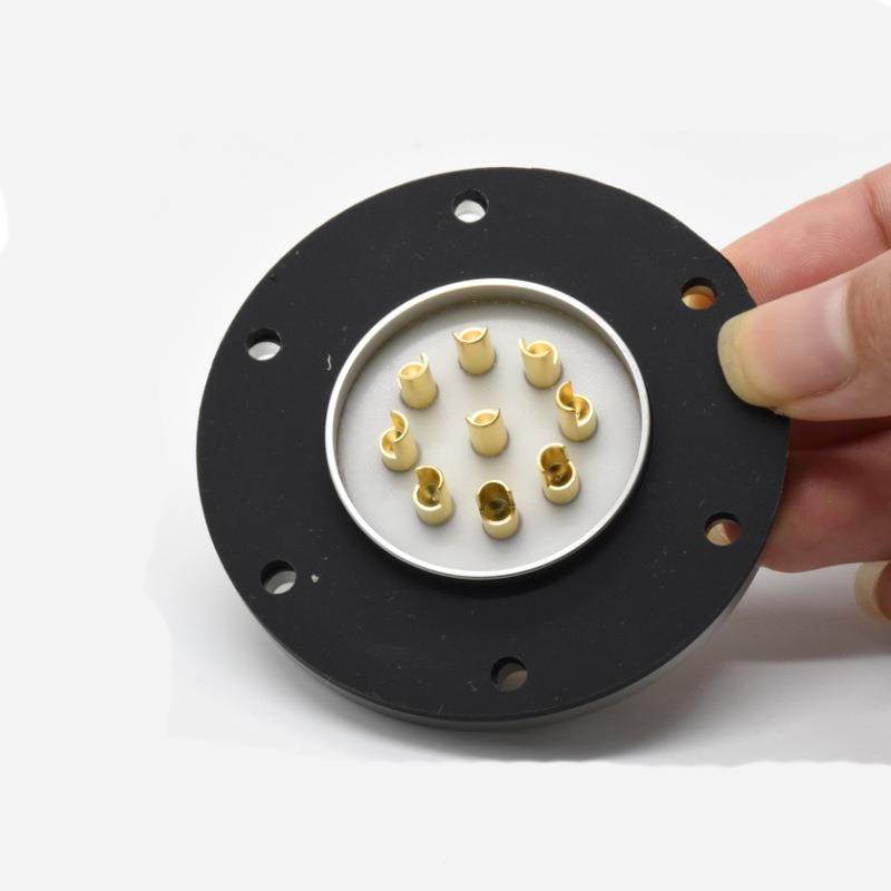 真空玻璃烧端结DQB连接器9兰芯圆形法端接两线子