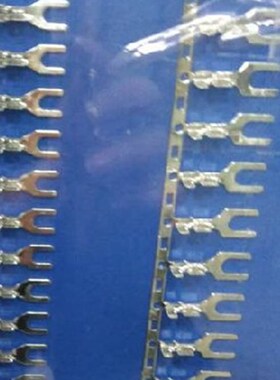 4.2叉型接线片/R型接线片端子接线压线端子4000只/盘连带横带0.5A