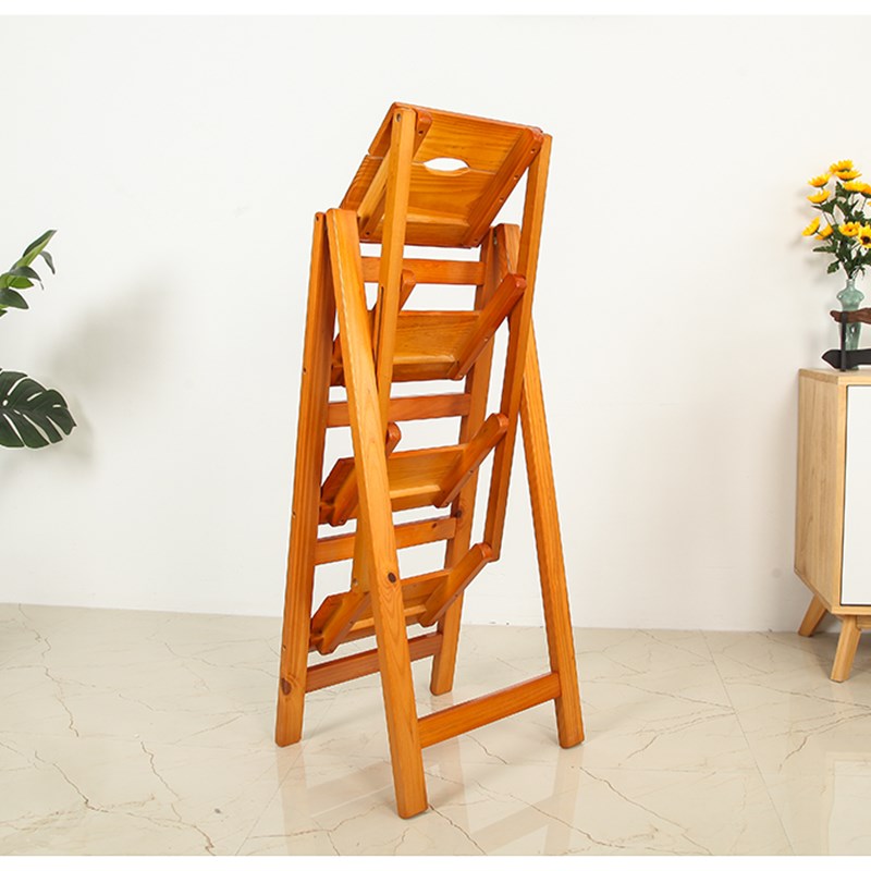 实木家用多功能折叠梯架创意楼梯椅梯凳室内多用移动登高梯小梯子
