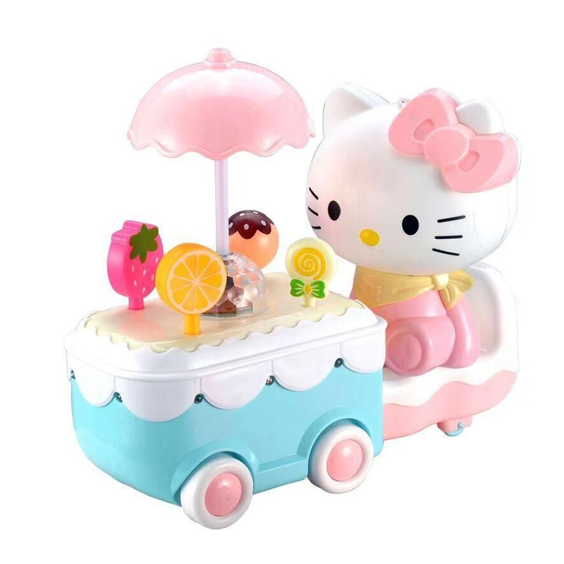 元宵卡通灯笼儿童手提发光音乐万向糖果车地摊庙会花灯礼品