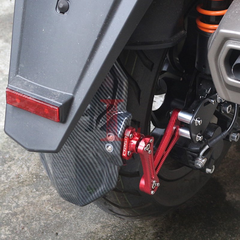 适用光阳CT0 23-2年新款改装后挡泥板碳纤纹挡水板泥瓦挡泥皮