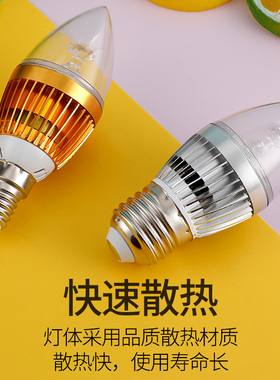 低压led灯泡超亮V2V3V伏交流E1E27螺口直流机床节能灯